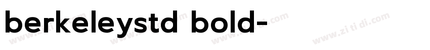 berkeleystd bold字体转换